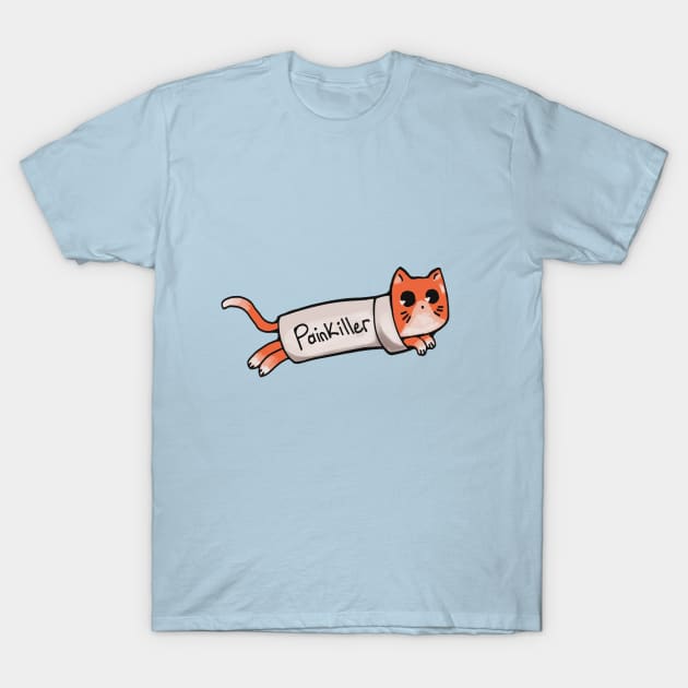 Painkiller Cat T-Shirt by Neroaida